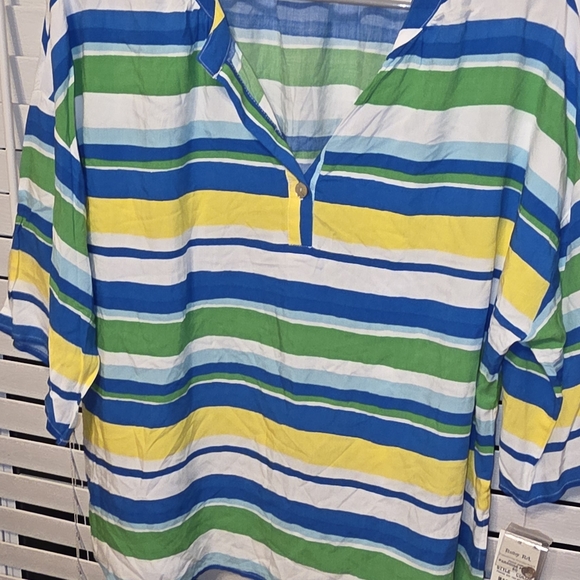 Ruby Rd. Tops - Ruby Rd. Multicolor Striped Blouse